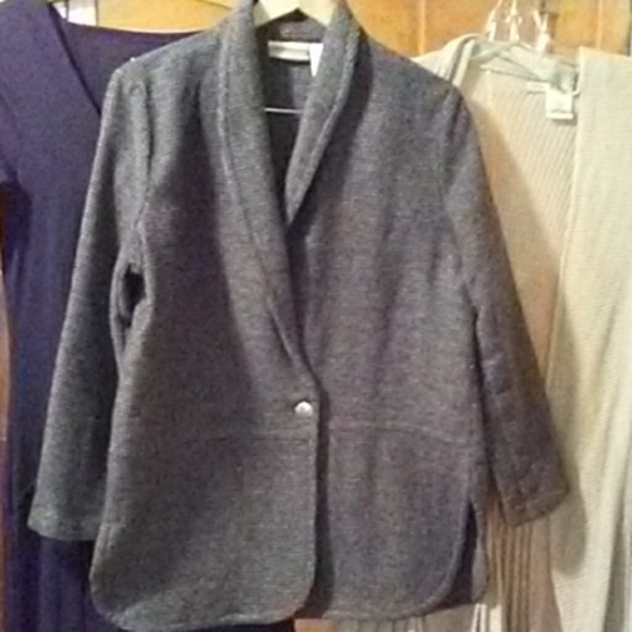 Coldwater Creek Light Grey Jacket/BLAZER - Picture 4 of 7
